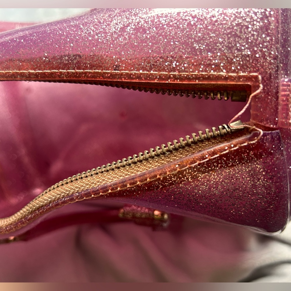 Furla Candy Pink Glitter Women's Bag - Picture 5 of 6